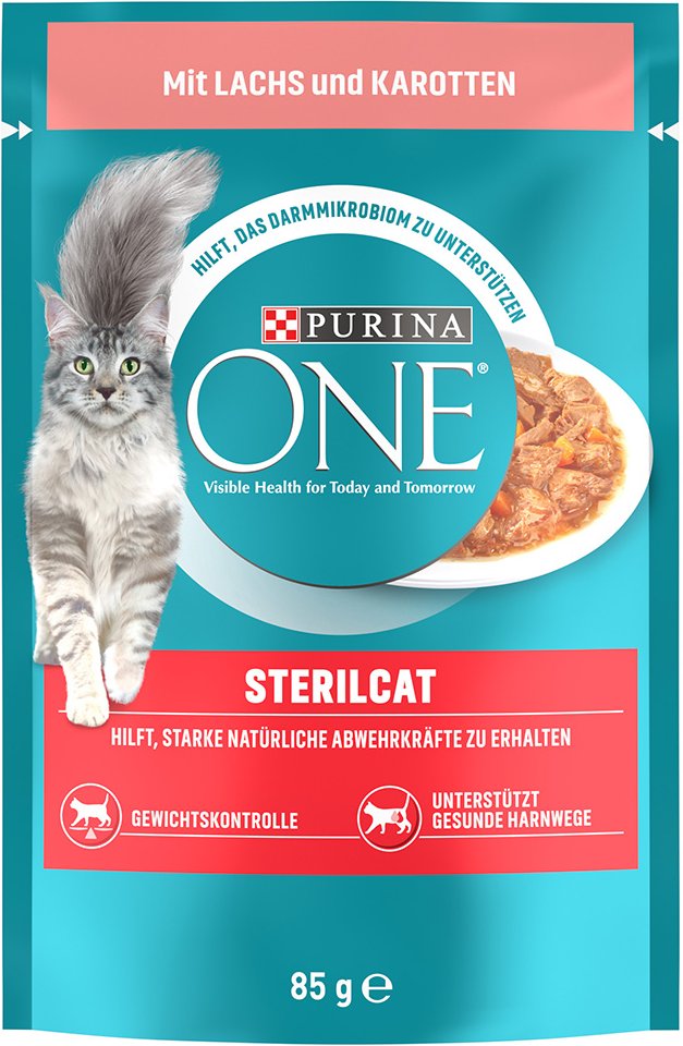 PURINA ONE SterilCat - Lachs & Karotte (13 x 85 g)