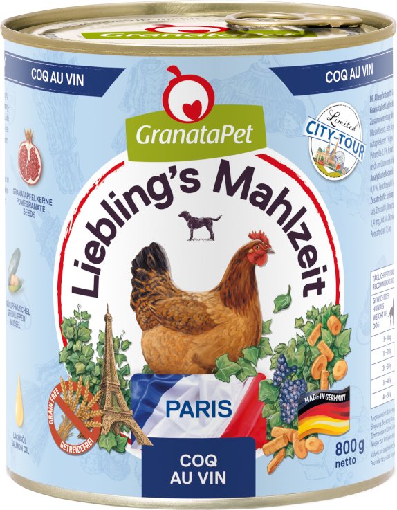 Thumbnail - Granatapet Liebling´s Mahlzeit City Tour 6 x 800 g - Paris (Coq Au Vin)