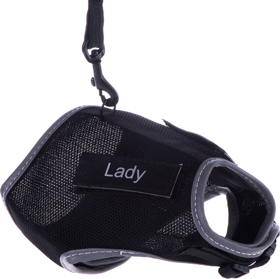 Trixie Katzengeschirr XCat mit Sticker und Leine - schwarz