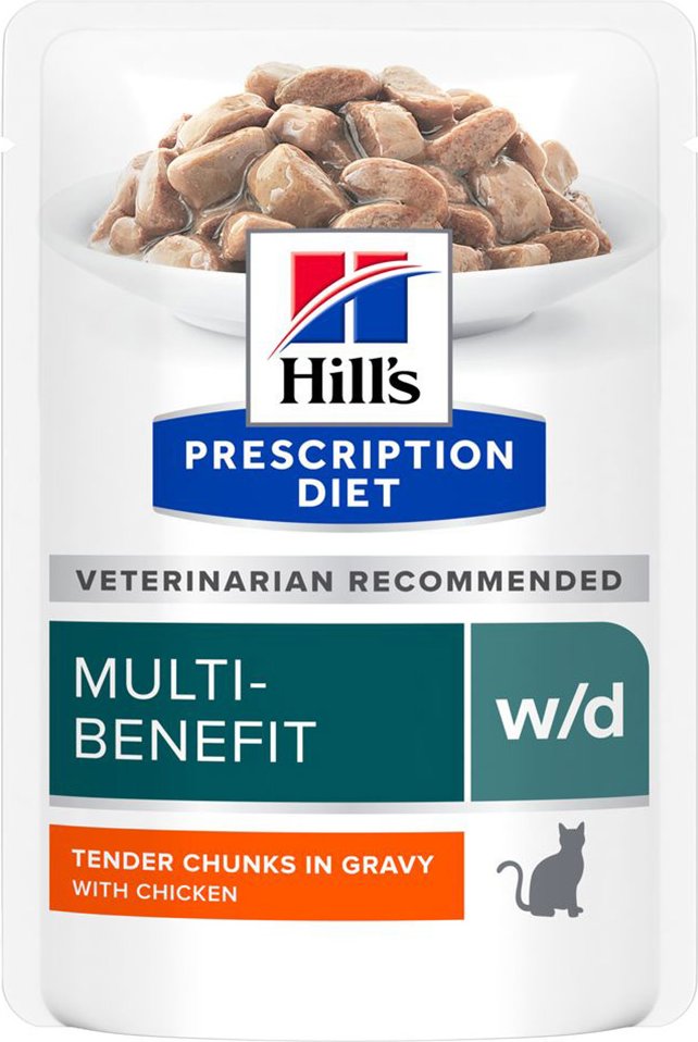 Hill's Prescription Diet w/d mit Huhn - 12 x 85 g