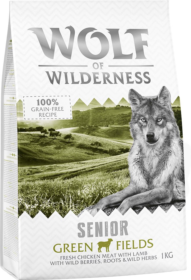 Wolf of Wilderness Senior "Green Fields" Lamm - getreidefrei - Sparpaket: 5 x 1 kg