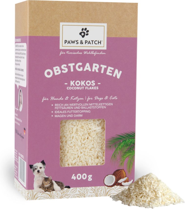 PAWS & PATCH Obstgarten Kokosflocken - 400 g