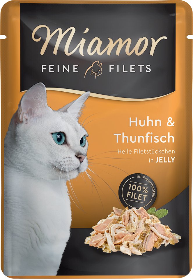 Miamor Feine Filets Pouch 6 x 100 g - Huhn & Thunfisch