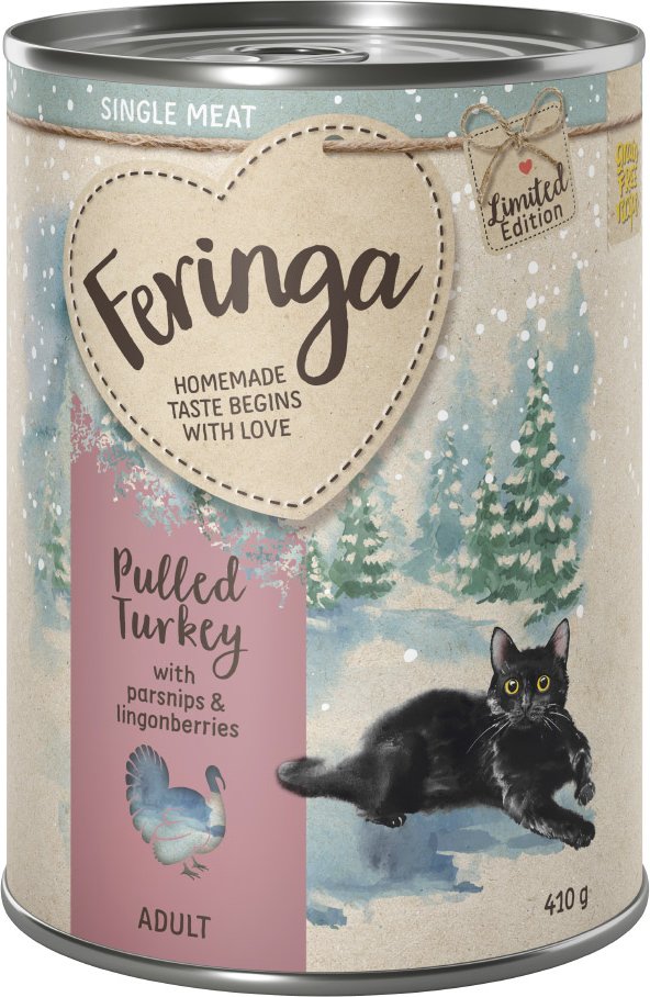 Limited Edition: Feringa Single Meat Pulled Turkey mit Pastinake 12 x 410 g