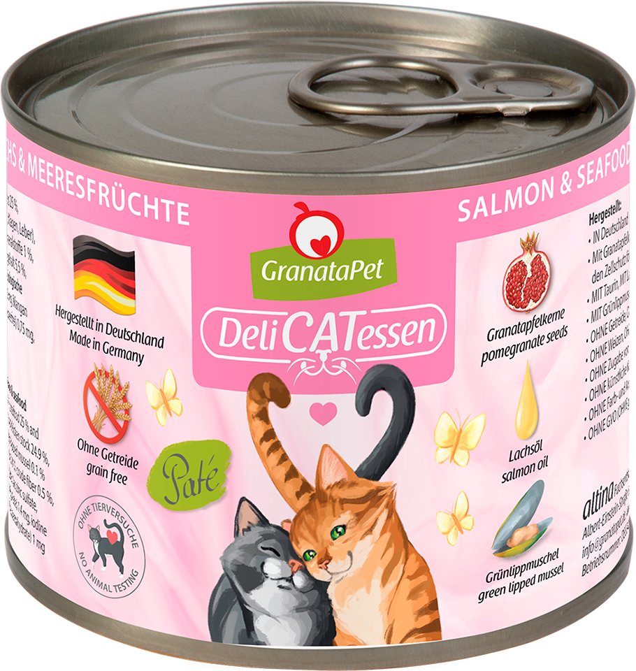 GranataPet DeliCatessen 6 x 200 g - Lachs & Meeresfrüchte