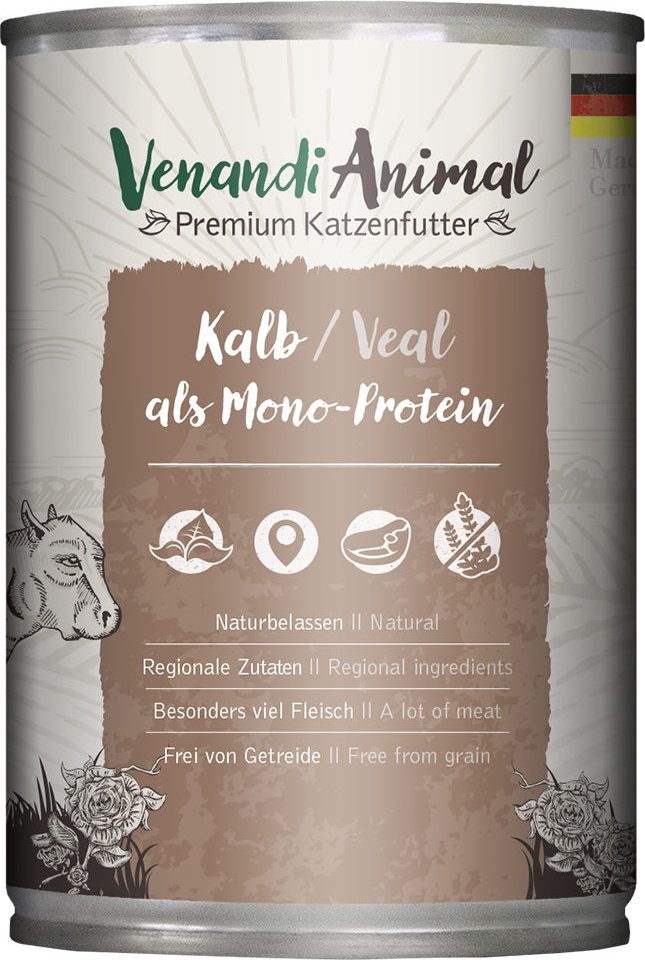 Venandi Animal Monoprotein 6 x 400 g - Kalb