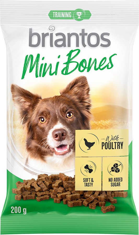 Briantos Mini Bones für Hunde - 2 x 200 g mit Geflügel
