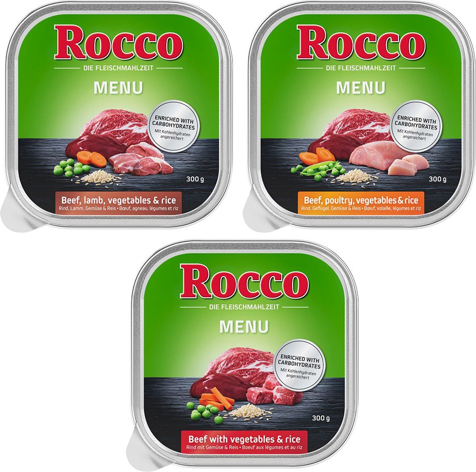 Sparpaket Rocco Menü 27 x 300 g - Mix 3 Sorten