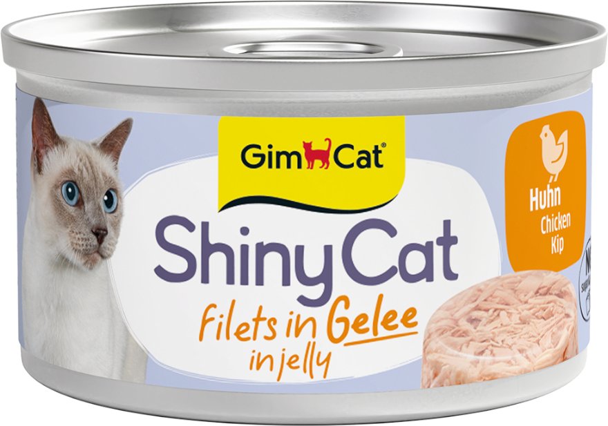 GimCat ShinyCat Jelly 6 x 70 g - Hühnchen