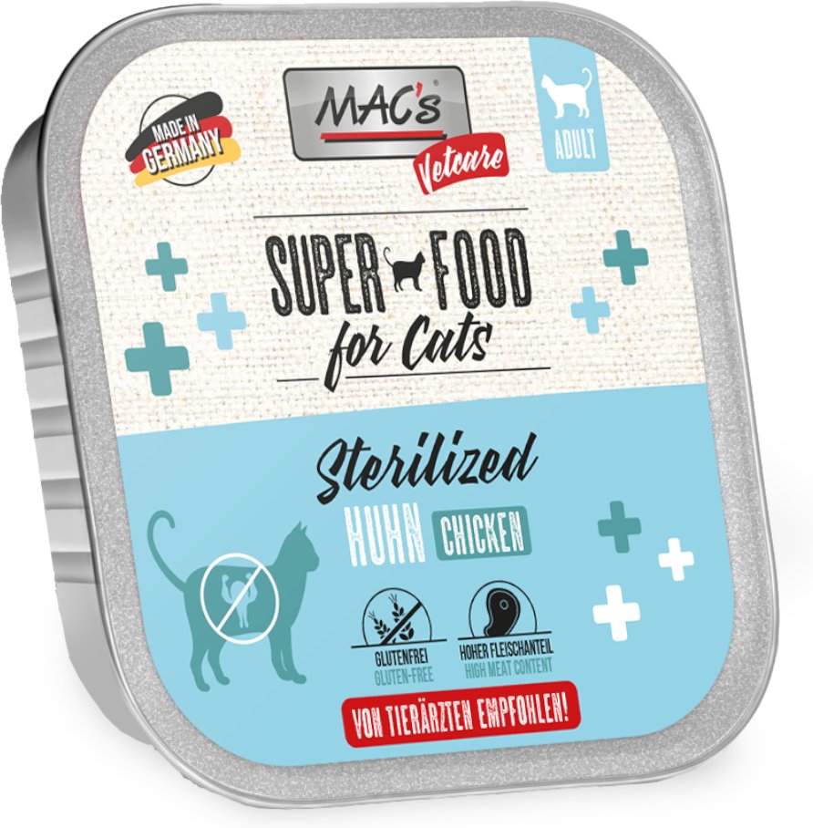 MAC's Vetcare Katze Sterilized - Huhn (32 x 100 g)