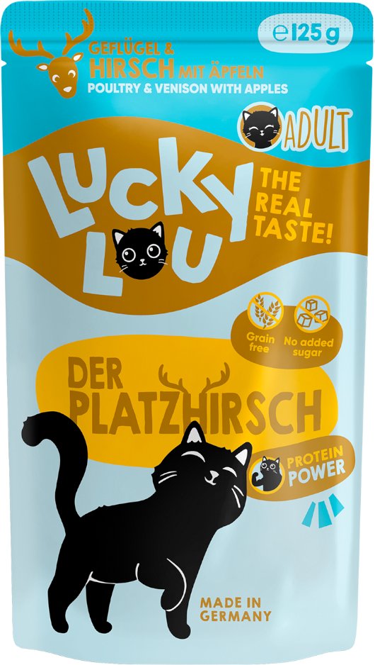Lucky Lou Adult 16 x 125 g - Geflügel & Hirsch