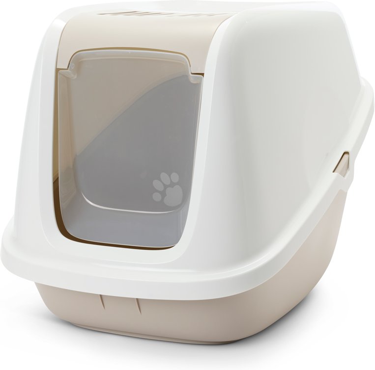 Savic Katzentoilette Nestor Giant - weiß / mocca