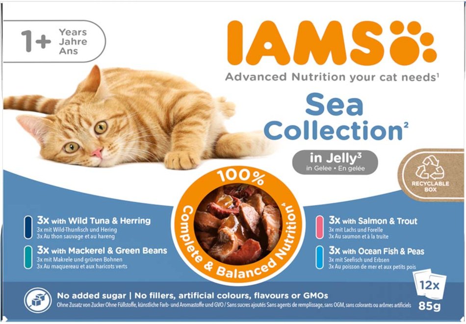 IAMS Advanced Nutrition Adult Sea Mix - in Gelee (12 x 85 g)