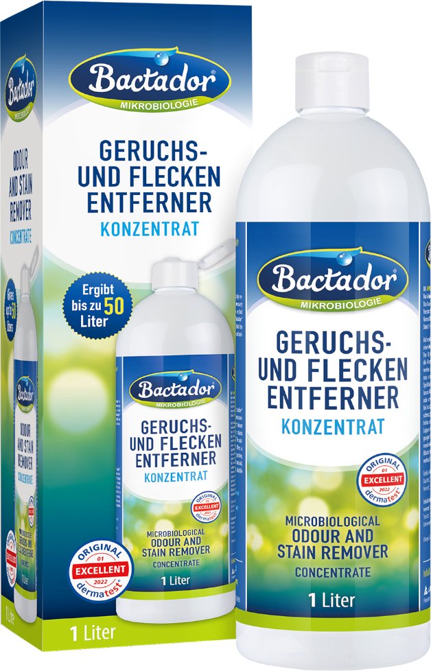 Bactador Geruchs- und Fleckenentferner - 1 Liter Konzentrat