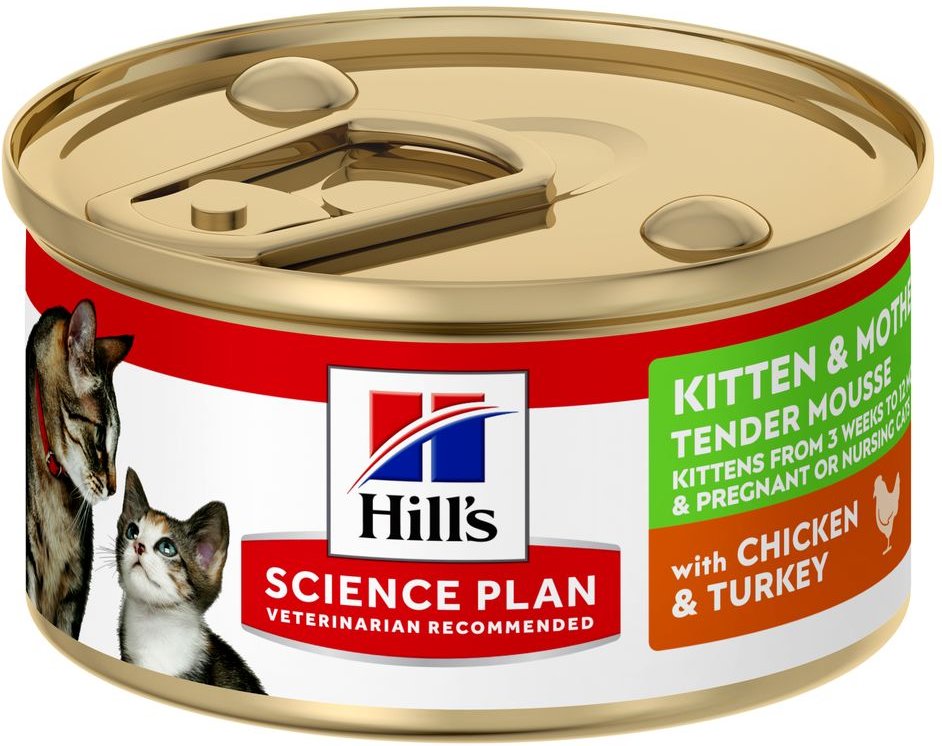 Hill's Science Plan Kitten & Mother Tender Mousse mit Huhn und Truthahn - 24 x 85 g