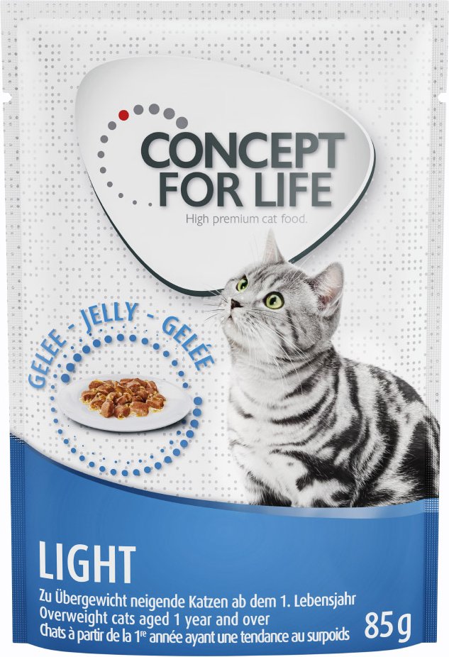 Sparpaket Concept for Life 48 x 85 g - Light Cats in Gelee