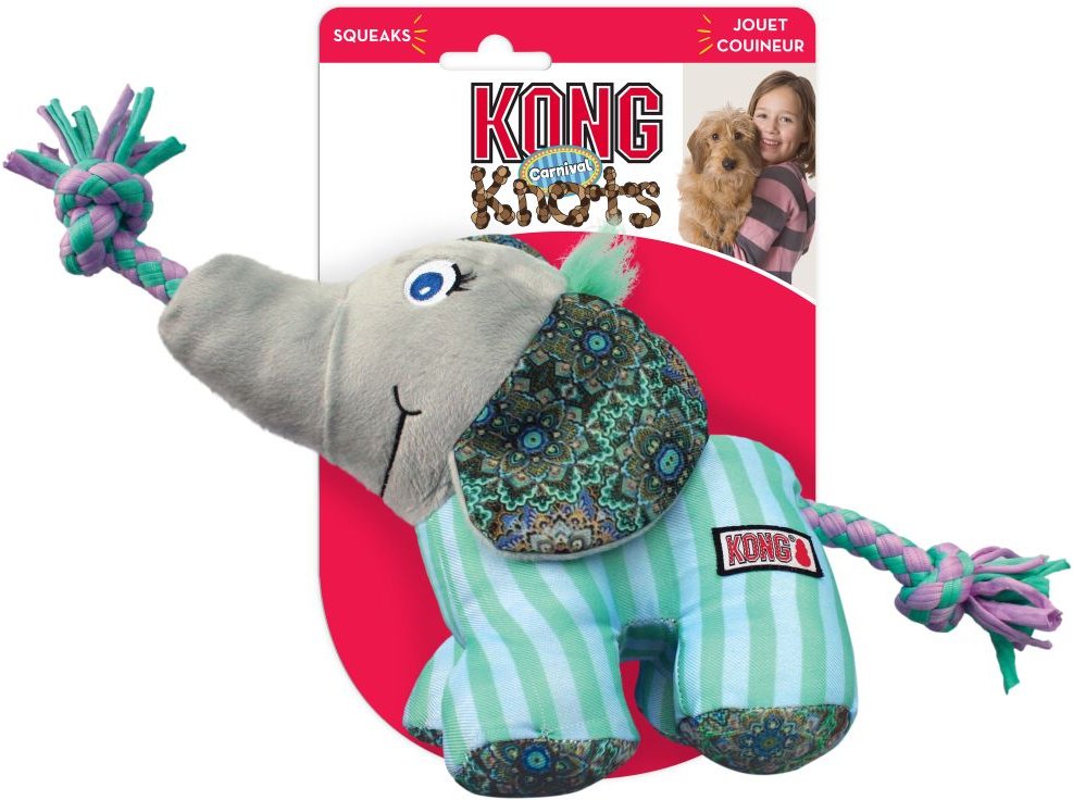 Thumbnail - KONG Knots Carnival Elephant - Größe S/M: L 9 x B 17 x H 13 cm