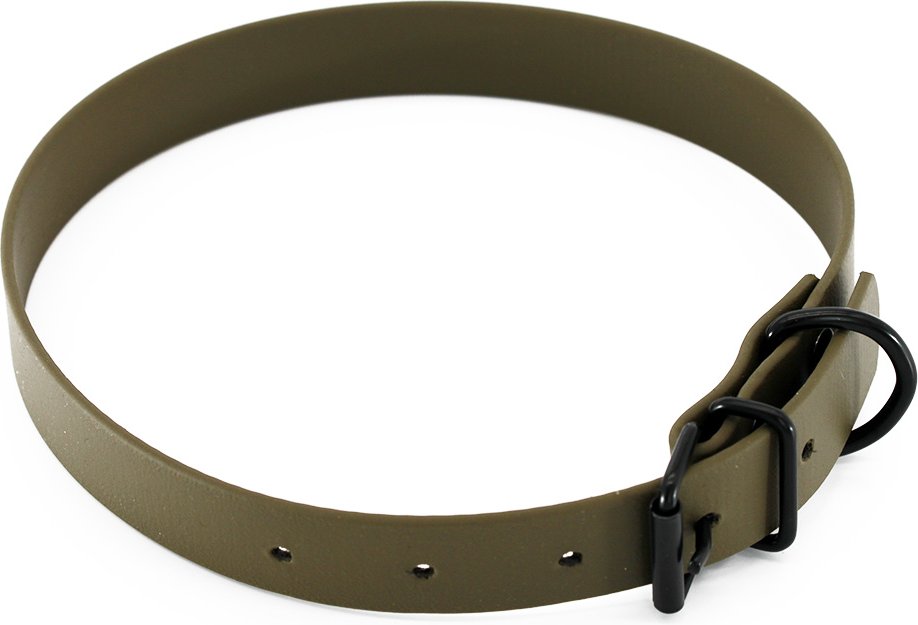 Heim Halsband BioThane, oliv - 44 - 54 cm Halsumfang, 25 mm breit