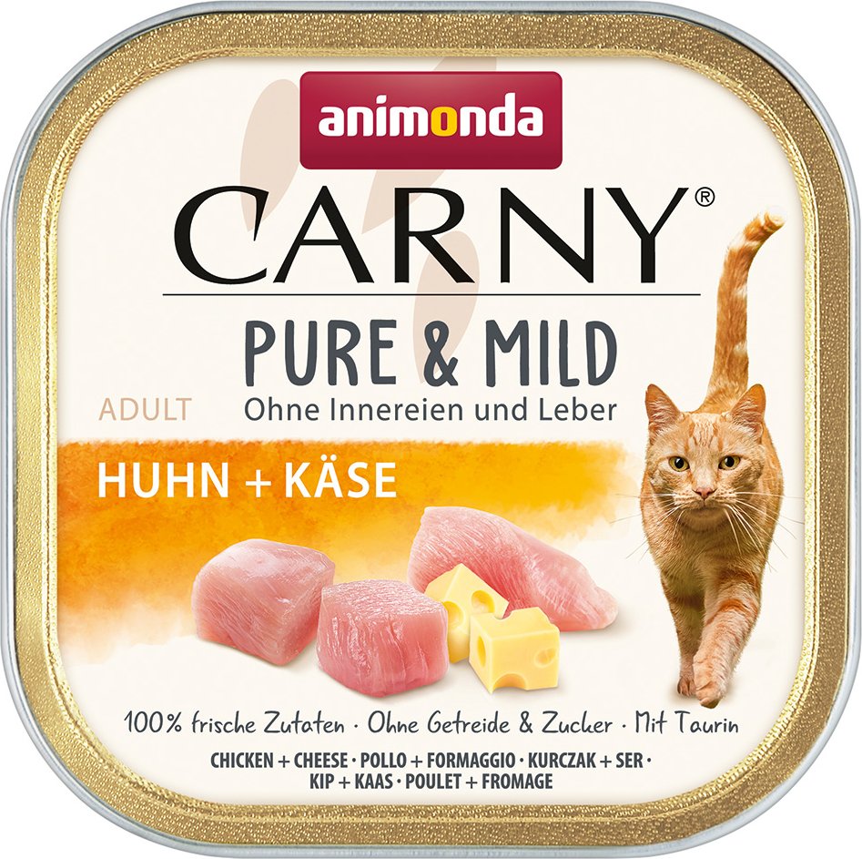 animonda Carny Adult Pure & Mild 32 x 100 g - Huhn + Käse