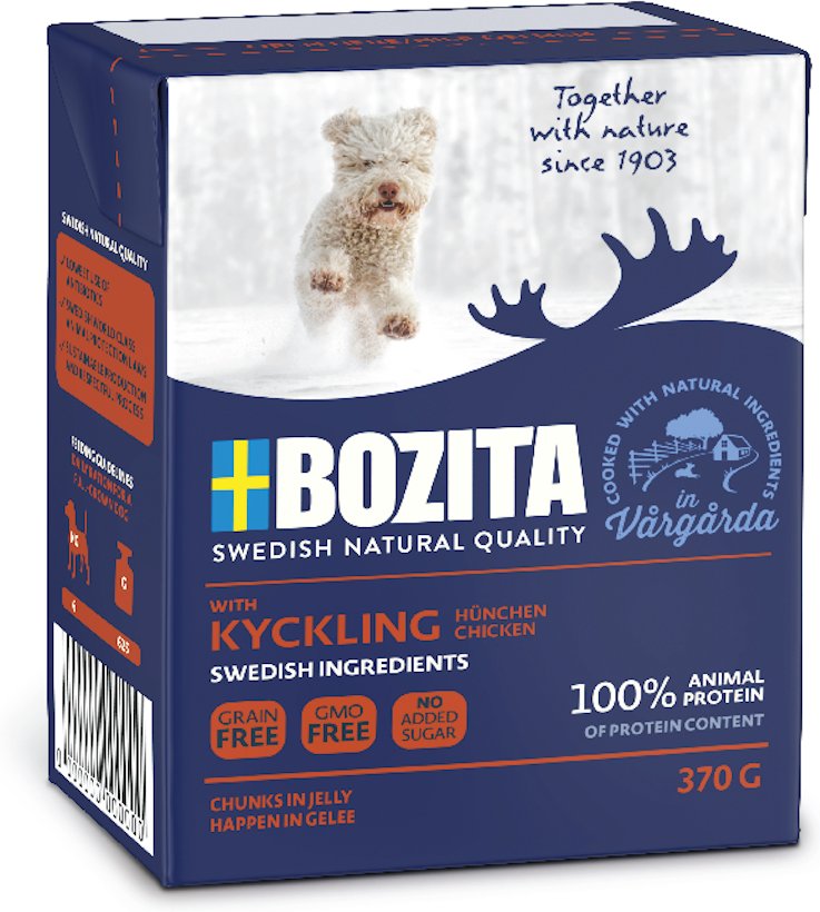 Sparpaket Bozita Häppchen in Gelee 12 x 370 g Huhn