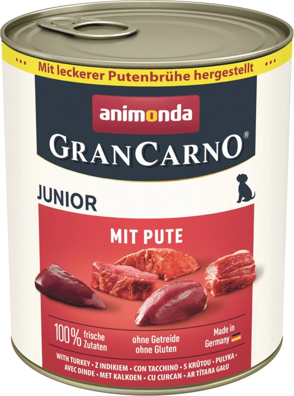 animonda GranCarno Original Junior 6 x 800 g - mit Pute
