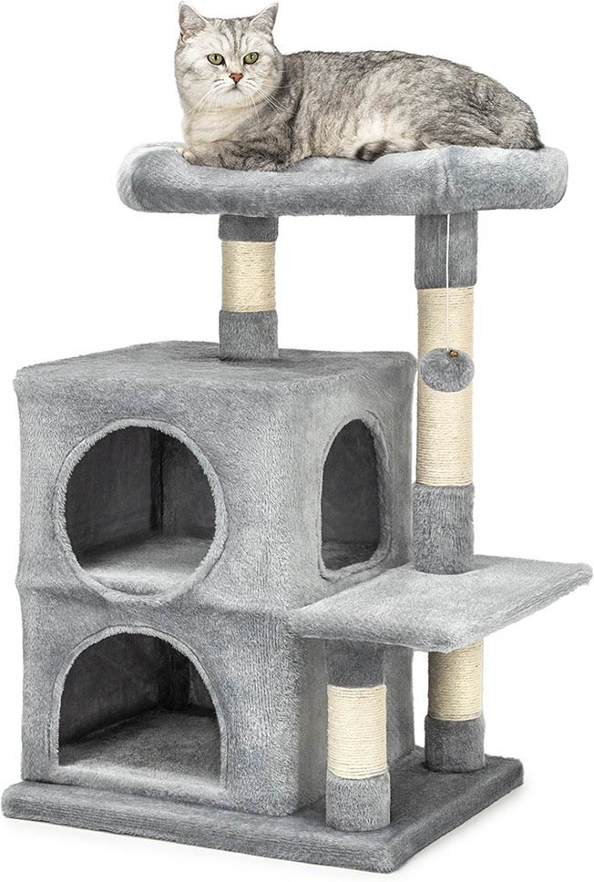 Lionto Kratzbaum, 80 cm - hellgrau