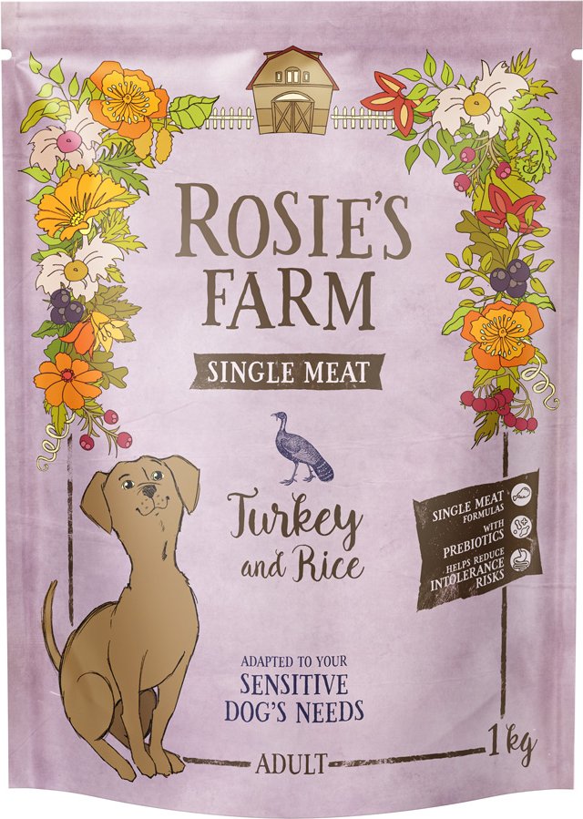 Rosie's Farm Single Meat Adult Pute mit Reis - 1 kg