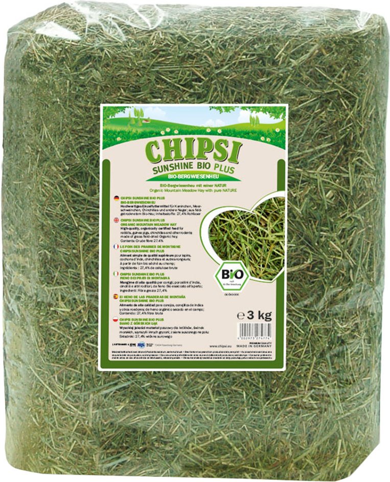 Chipsi Sunshine Bio Wiesenheu - 2 x 3 kg