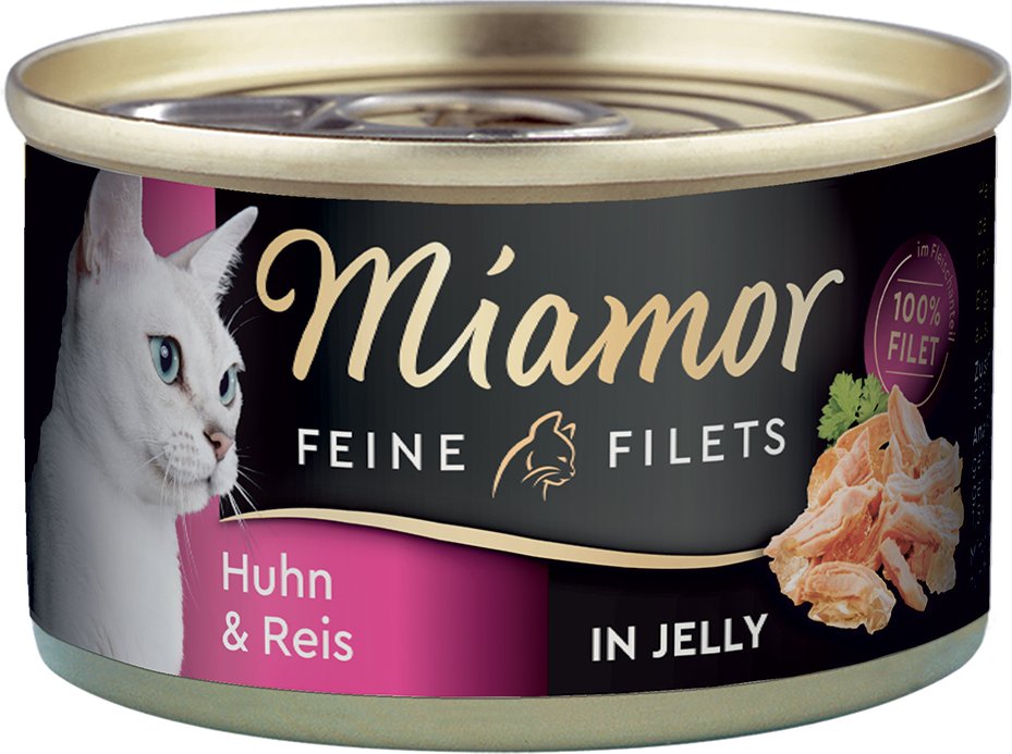 Thumbnail - Miamor Feine Filets Dose 6 x 100 g - Huhn & Reis in Jelly