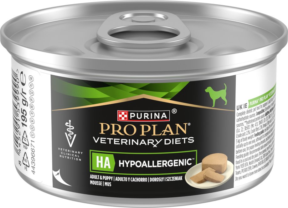 PURINA PRO PLAN Veterinary Diets Canine Mousse Hypoallergenic - 24 x 195 g