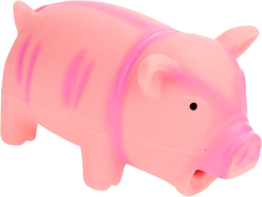 Hundespielzeug Latex-Schwein mit Stimme - 2 Stück, L 15 cm im Sparset