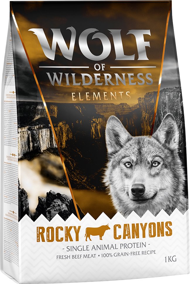 Wolf of Wilderness Sensitiv "Rocky Canyons" Rind - getreidefrei - Sparpaket: 5 x 1 kg