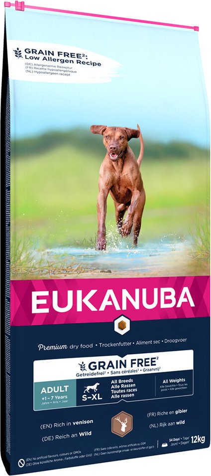 Eukanuba Grain Free Adult Wild - Sparpaket: 2 x 12 kg