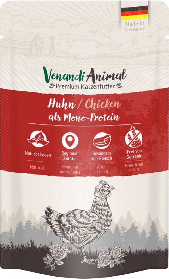 Sparpaket Venandi Animal Monoprotein 24 x 125 g - Huhn