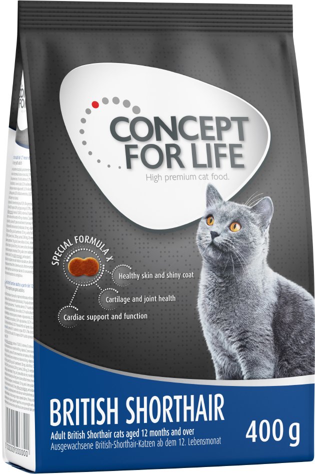 Concept for Life British Shorthair Adult - Verbesserte Rezeptur! - 400 g
