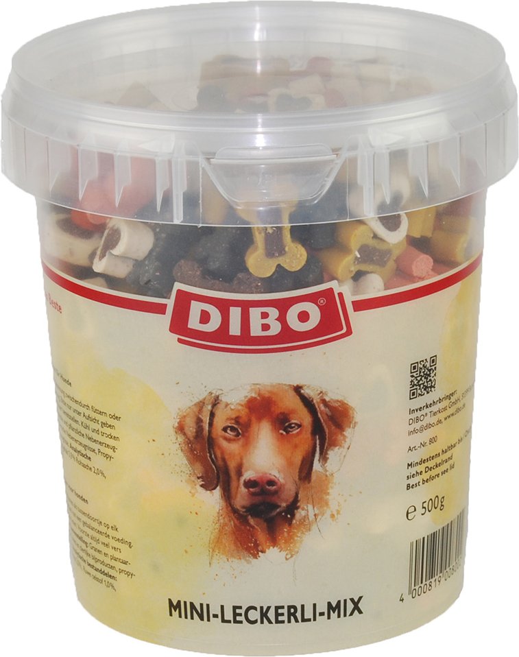 DIBO Mini Leckerli-Mix im Eimer - Sparpaket: 3 x 500 g