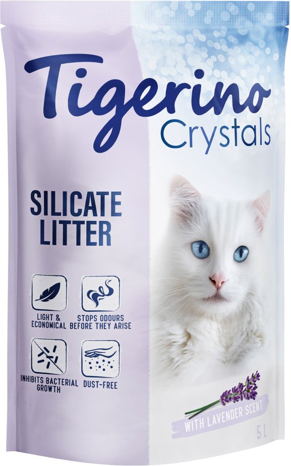 Tigerino Crystals Katzenstreu 5 l - Lavendelduft