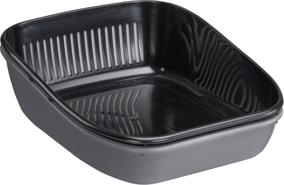 Ferplast Antibakterielle Katzentoilette Birba Sanitized - grau / schwarz
