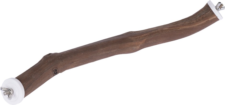 TIAKI Eck-Vogelsitzstange aus Naturholz - Größe L: L 40 x B 3 cm