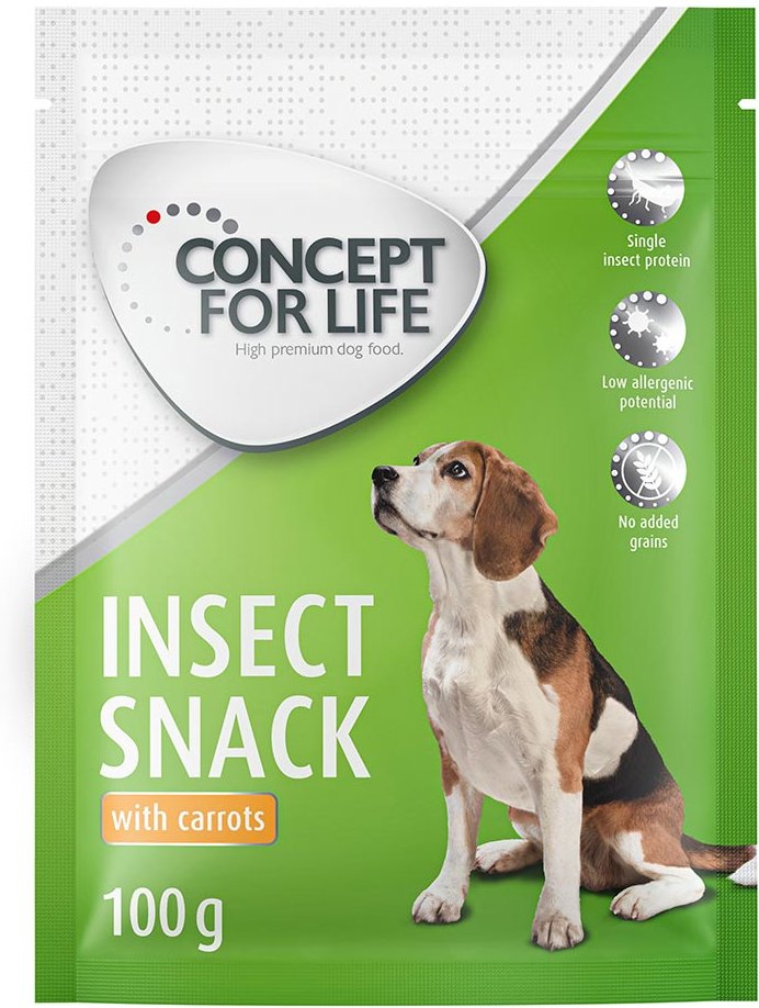 Concept for Life Insect Snack mit Karotte - Sparpaket: 3 x 100 g