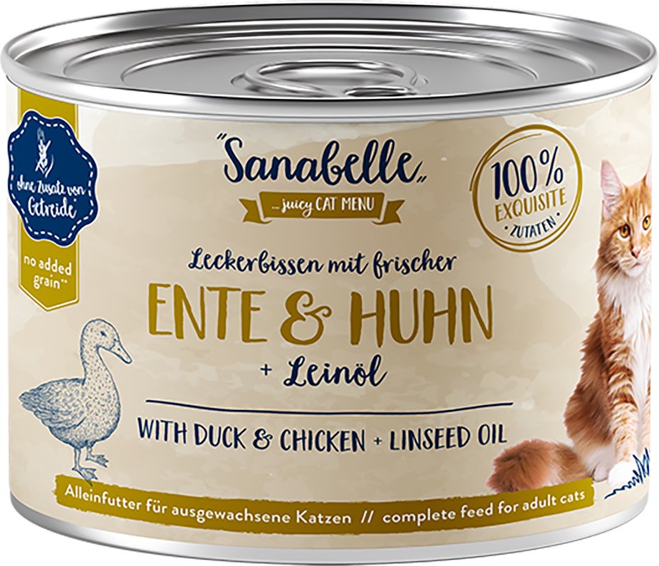Sanabelle All Meat 6 x 195 g - Ente & Huhn