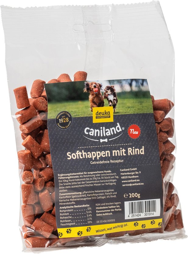 Caniland Softhappen Getreidefrei mit Rind - Sparpaket: 2 x 200 g