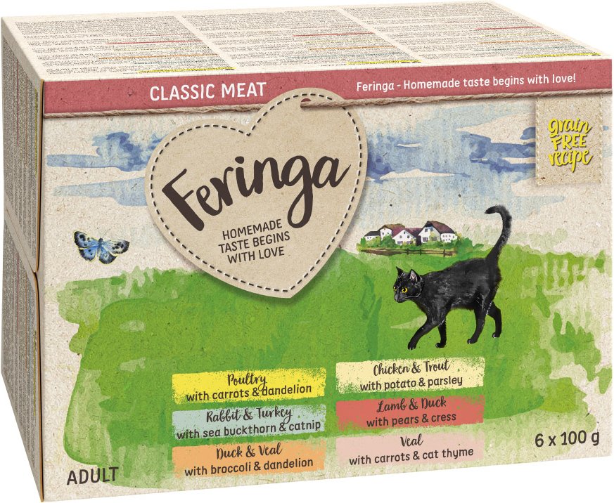 Feringa Classic Meat Menü Schale 6 x 100 g - Mixpaket 2 (6 Sorten)