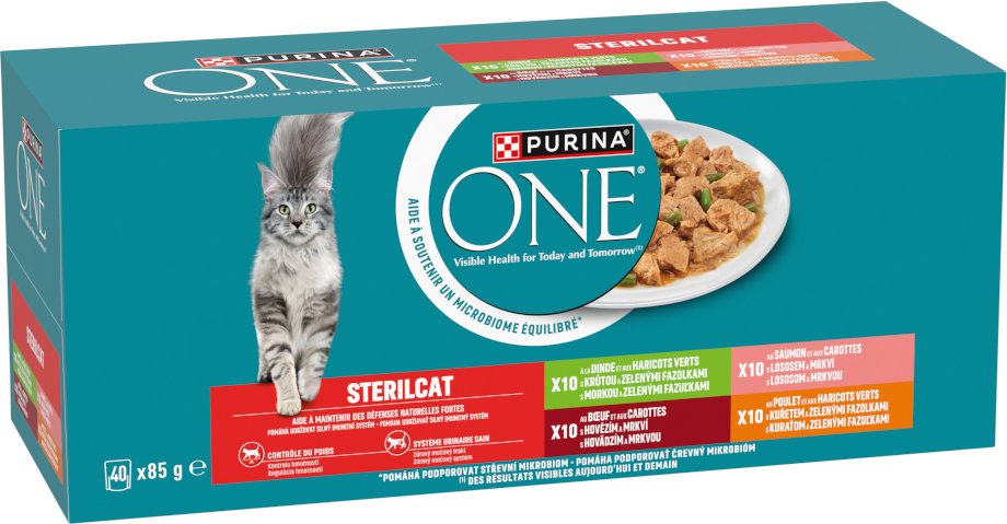 PURINA ONE Sterilcat 40 x 85 g - Mix (4 Varianten)