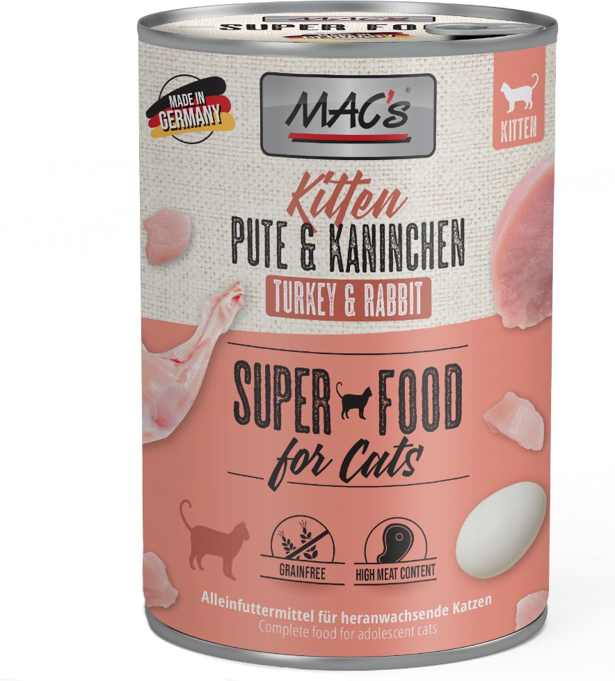 MAC´s Cat 6 x 400 g - Kitten (Pute & Kaninchen)