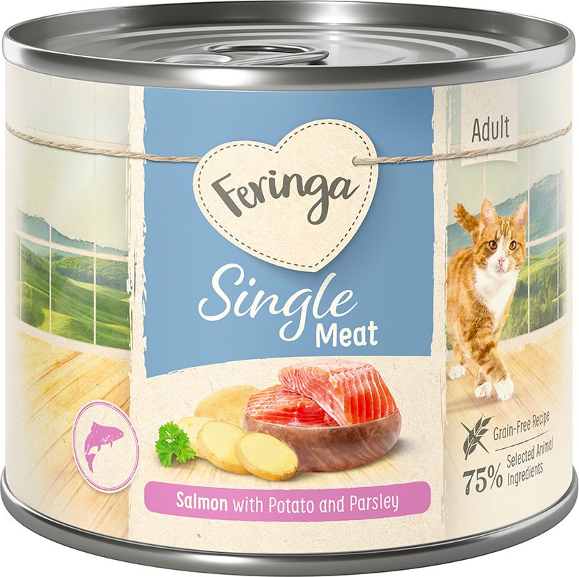 Feringa Single Meat Menü 6 x 200 g - Lachs mit Kartoffel und Petersilie