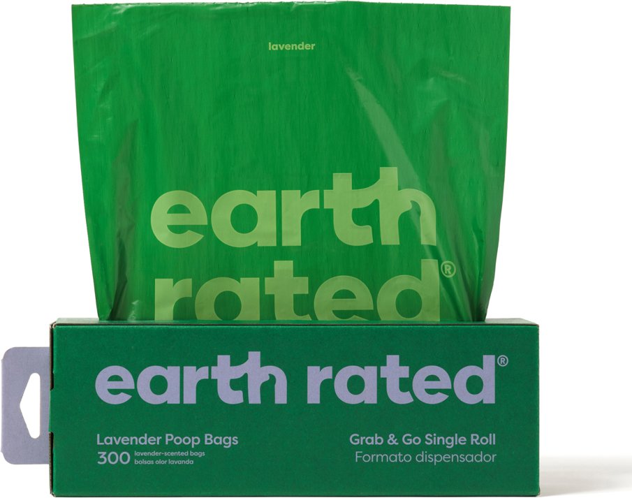 Earth Rated 300 Hundekotbeutel in Box - Lavendel (300 Beutel)