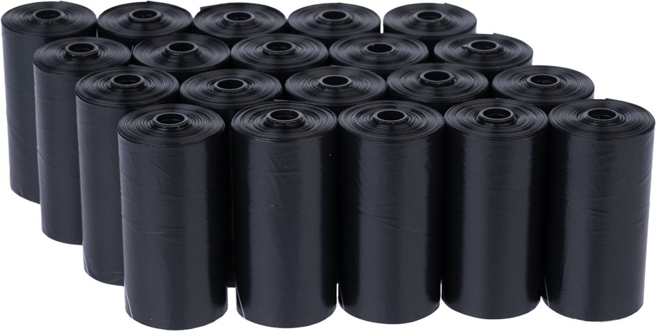 zooplus basics Hundekotbeutel schwarz - 40 Rollen à 15 Beutel (600 Beutel)
