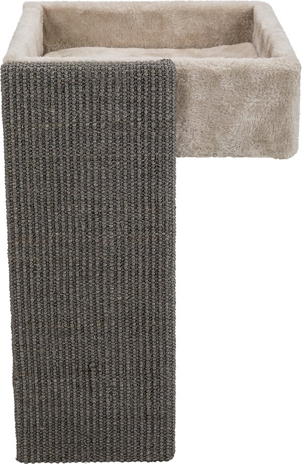 Trixie Bett für Regale mit Kratzbrett - hellgrau