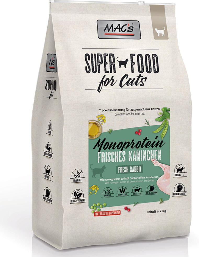 Thumbnail - MAC's Superfood for Cats Adult Monoprotein Kaninchen - 7 kg
